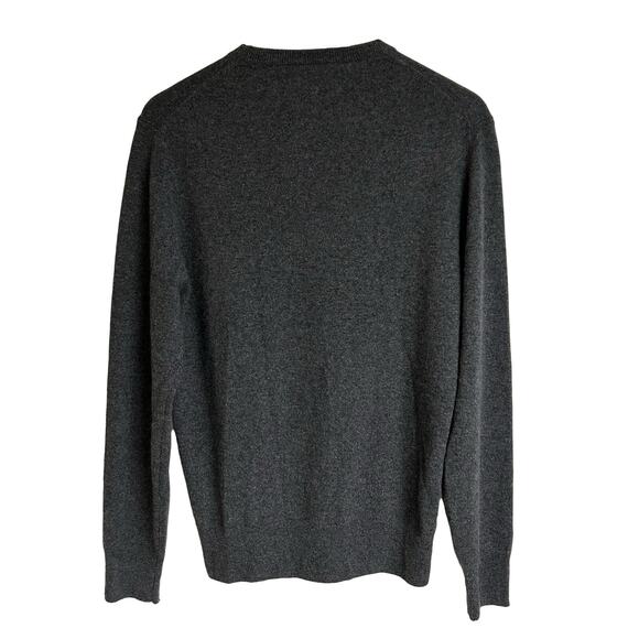 Everlane Men’s Cashmere Crewneck Sweater Size M Dark Gray Quiet Luxury - Picture 3 of 5